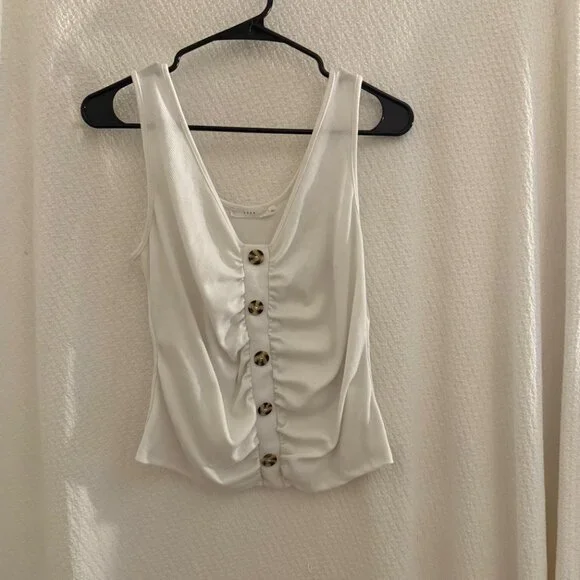 Lush off white tank. Size L NWOT - Picture 7 of 9